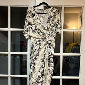 Large fashion nova snake skin print dress